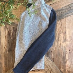 White & navy sweater, LOFT!